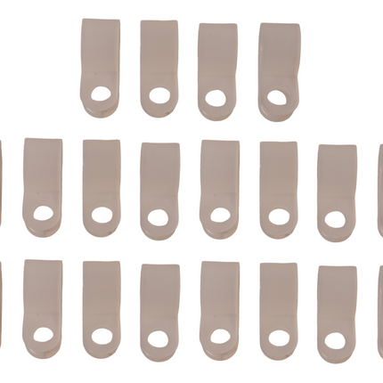 Cantonal Kabelhalter (9,5 mm Innendurchmesser) zur Befestigung des Beleuchtungskabels - 20 Stück