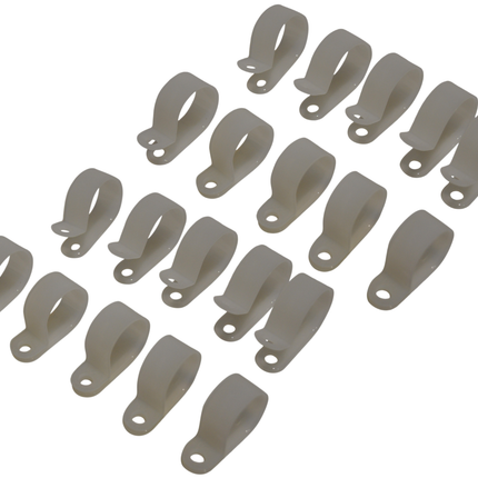 Cantonal Kabelhalterung (20,6 mm Innendurchmesser) zur Befestigung des Beleuchtungskabels - 20 Stück