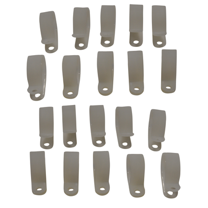 Cantonal Kabelhalterung (20,6 mm Innendurchmesser) zur Befestigung des Beleuchtungskabels - 20 Stück