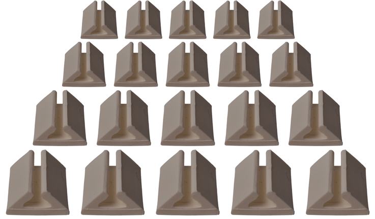 Cantonal Kabelklemme selbstklebend für 2-adriges Kabel - 20 Stück