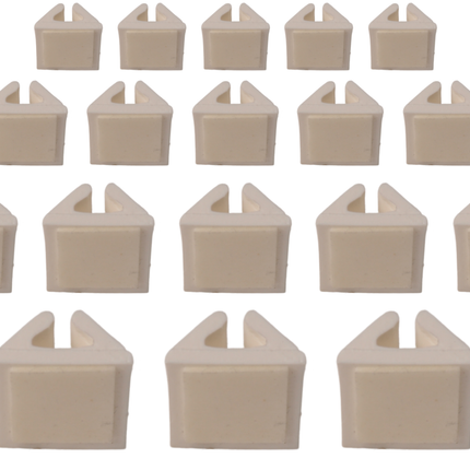 Cantonal Kabelklemme selbstklebend für 2-adriges Kabel - 20 Stück