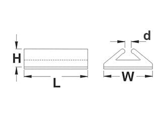 Cantonal Kabelklemme selbstklebend für 2-adriges Kabel - 20 Stück