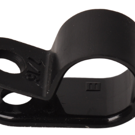 Cantonal Kabelklemmen 11,1 mm schwarz zur Befestigung von Beleuchtungskabeln - 20 Stück