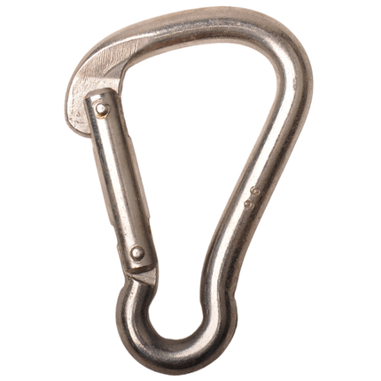 Cantonal Karabiner in Birnenform aus Edelstahl 90x10 mm - 13 mm Ösendurchmesser