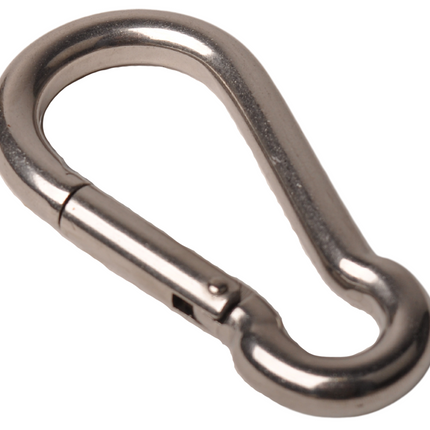 Cantonal Karabinerhaken aus Edelstahl 100x10 mm - 14 mm Ösendurchmesser