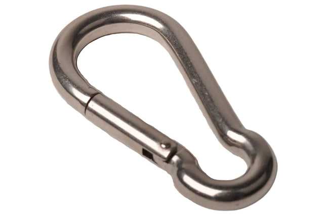 Cantonal Karabinerhaken aus Edelstahl 100x10 mm - 14 mm Ösendurchmesser