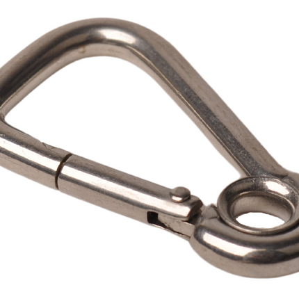 Cantonal Karabinerhaken aus Edelstahl 60x6 mm - Ösendurchmesser 7 mm