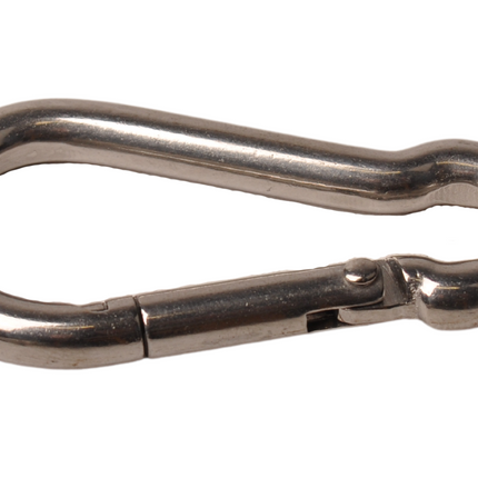 Cantonal Karabinerhaken aus Edelstahl 60x6 mm - Ösendurchmesser 9 mm