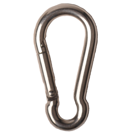 Cantonal Karabinerhaken aus Edelstahl 60x6 mm - Ösendurchmesser 9 mm