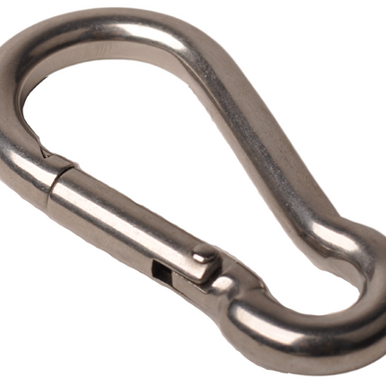 Cantonal Karabinerhaken aus Edelstahl 80x8 mm - Ösendurchmesser 12 mm