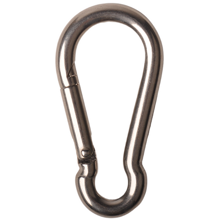 Cantonal Karabinerhaken aus Edelstahl 80x8 mm - Ösendurchmesser 12 mm