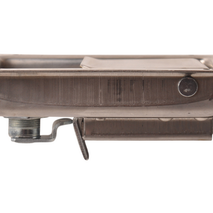 Cantonal Kastenverschluss aus poliertem Edelstahl - 140x108 mm - inklusive 2 Schlüssel