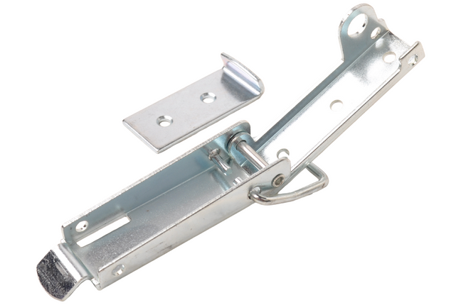 Cantonal Kastenverschluss mit Haken - 130x30 mm - inklusive Schlosshaken - Hakenlänge 64 mm