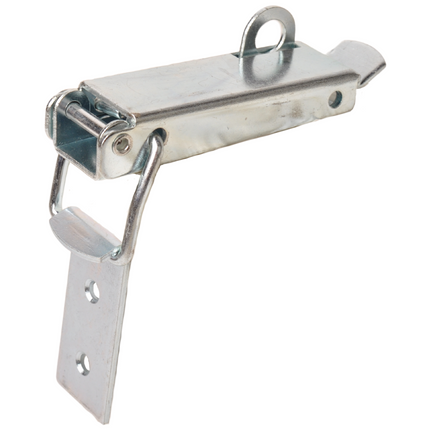 Cantonal Kastenverschluss mit Haken - 130x30 mm - inklusive Schlosshaken - Hakenlänge 64 mm