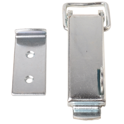 Cantonal Kastenverschluss mit Haken - 130x30 mm - inklusive Schlosshaken - Hakenlänge 64 mm