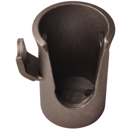 Cantonal Kipperbuchse mit Lippe - rechts ist mit Lippe rechts offen nach unten gerichtet