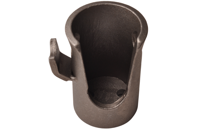 Cantonal Kipperbuchse mit Lippe - rechts ist mit Lippe rechts offen nach unten gerichtet