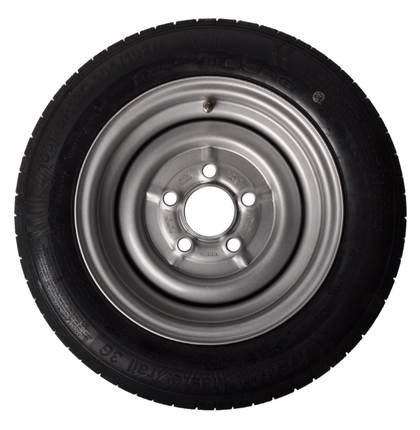 Cantonal Komplettrad Anhänger - 155/70R12C - Lochkreis: 5x112 - Tragfähigkeit: 900 kg - 67 mm Nabendurchmesser: