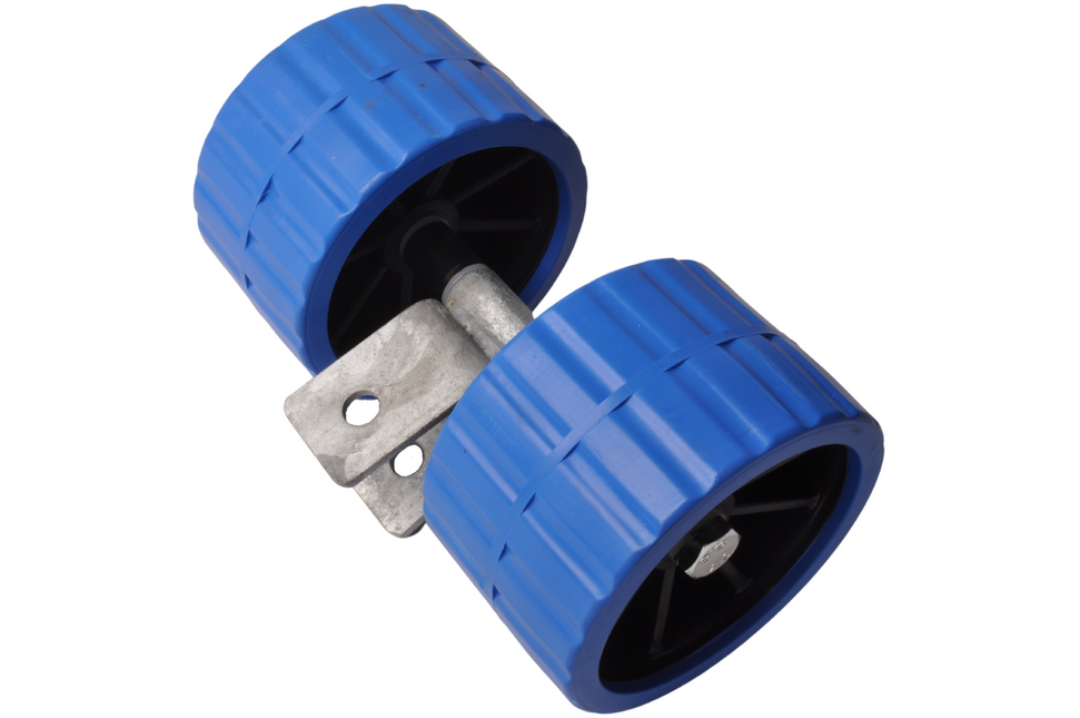 Cantonal Kunststoffrollensatz - blau - 74x120 mm auf Kippblock 30 mm