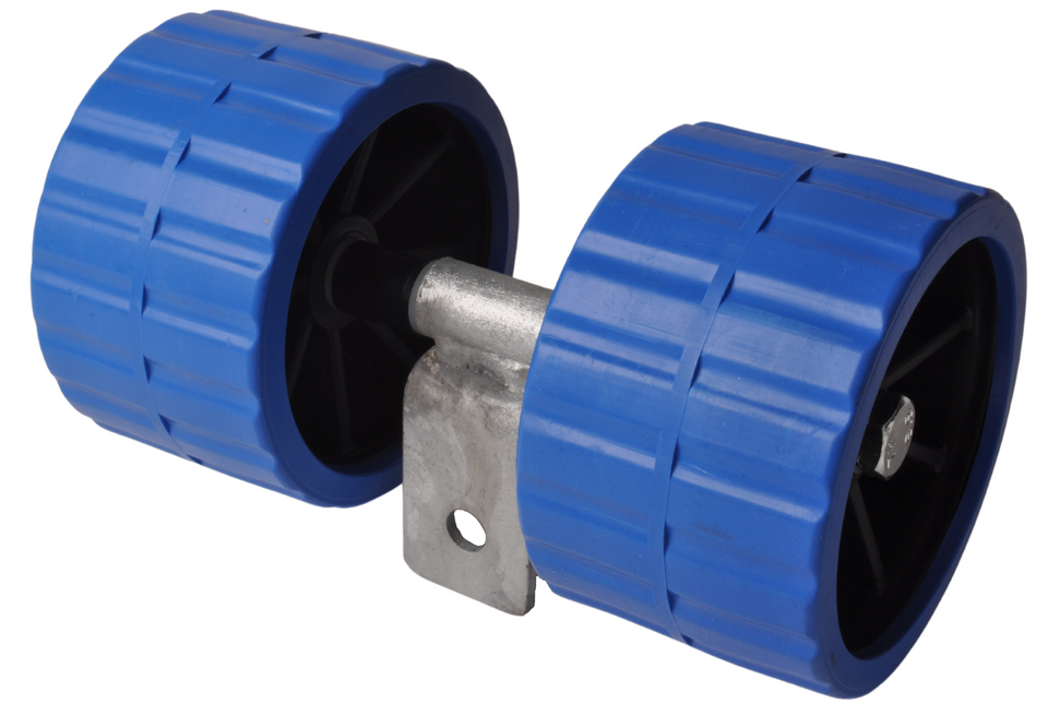 Cantonal Kunststoffrollensatz - blau - 74x120 mm auf Kippblock 30 mm