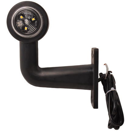 Cantonal LED Begrenzungsleuchte  rechte Winkel rot/weiß - rechts