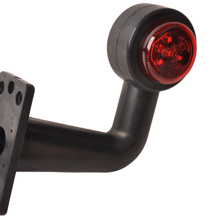 Cantonal LED Begrenzungsleuchte  rechte Winkel rot/weiß - rechts