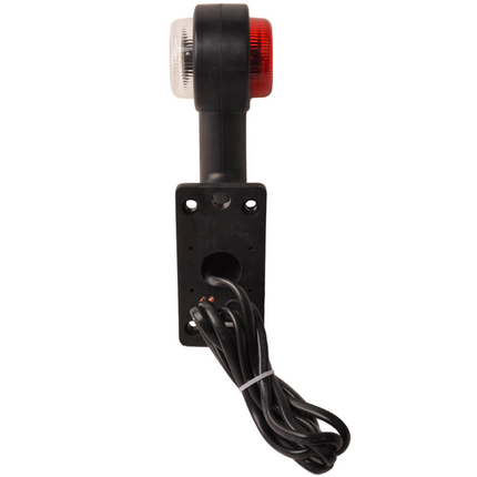 Cantonal LED Begrenzungsleuchte  rechte Winkel rot/weiß - rechts