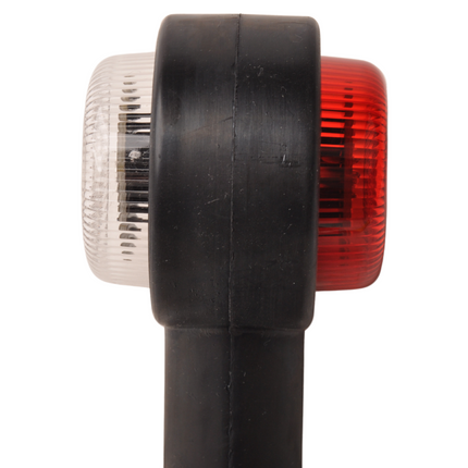 Cantonal LED Begrenzungsleuchte  rechte Winkel rot/weiß - rechts