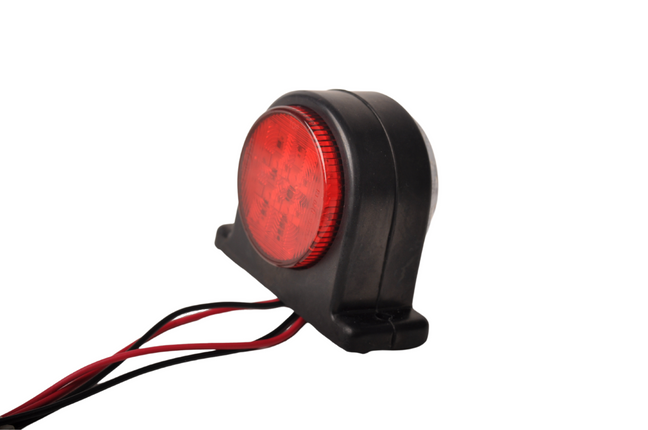 Cantonal LED Begrenzungsleuchte rot/weiß 68x62 mm