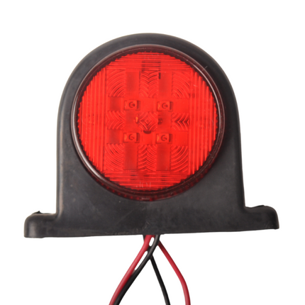 Cantonal LED Begrenzungsleuchte rot/weiß 68x62 mm