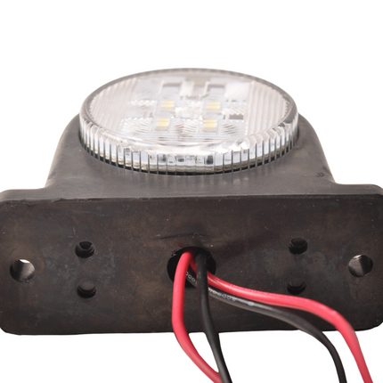 Cantonal LED Begrenzungsleuchte rot/weiß 68x62 mm