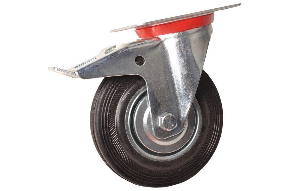 Cantonal Lenkrolle mit Bremse - 100 kg - Gesamthöhe: 150 mm