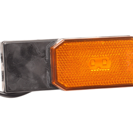 Cantonal Orange/gelbe Begrenzungsleuchte auf Montagesockel - 10 cm 2-adrige lose Litze - Glühlampe