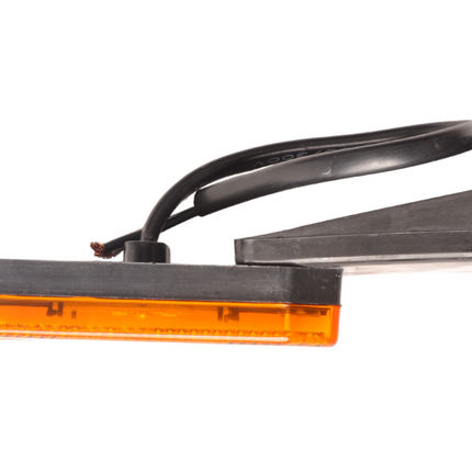 Cantonal Orange/gelbe Begrenzungsleuchte auf Montagesockel - 10 cm 2-adrige lose Litze - Glühlampe