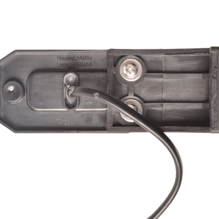 Cantonal Orange/gelbe Begrenzungsleuchte auf Montagesockel - 10 cm 2-adrige lose Litze - Glühlampe