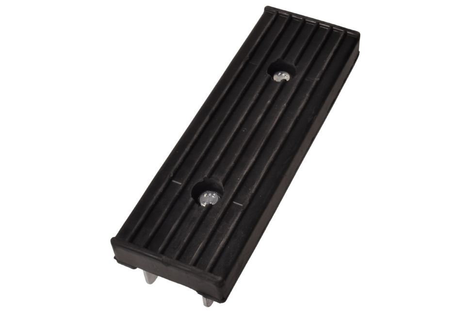 Cantonal Prallschutz auf Halter - verstellbar - schwarz - 300x100x30 mm