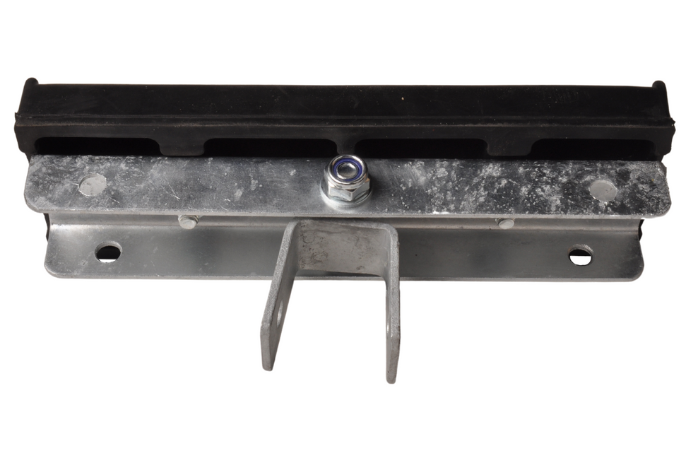 Cantonal Prallschutz auf Halter - verstellbar - schwarz - 300x100x30 mm