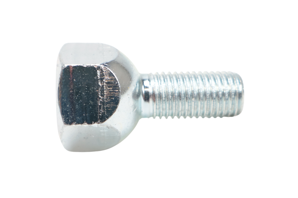 Cantonal Radbolzen - konisch/kugelförmig - M10x1,25 - geeignet für 8 Zoll Felgen mit Schmiernippelaussparung