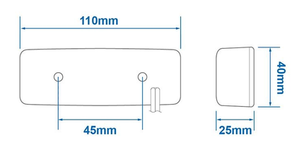 Cantonal Rechteckige Begrenzungsleuchte - orange/gelbe Markierungsleuchte - einzelne Kabelverbindung - LED