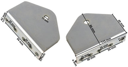 Cantonal Satz Stützen für Kielrolle - 2 Stück