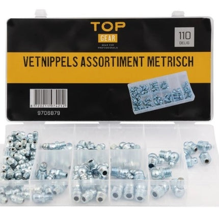 Cantonal Schmiernippelsortiment metrisch 110 Stk.