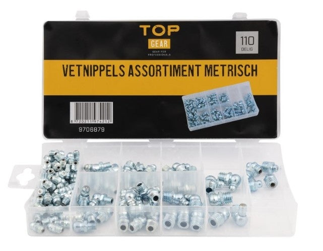 Cantonal Schmiernippelsortiment metrisch 110 Stk.
