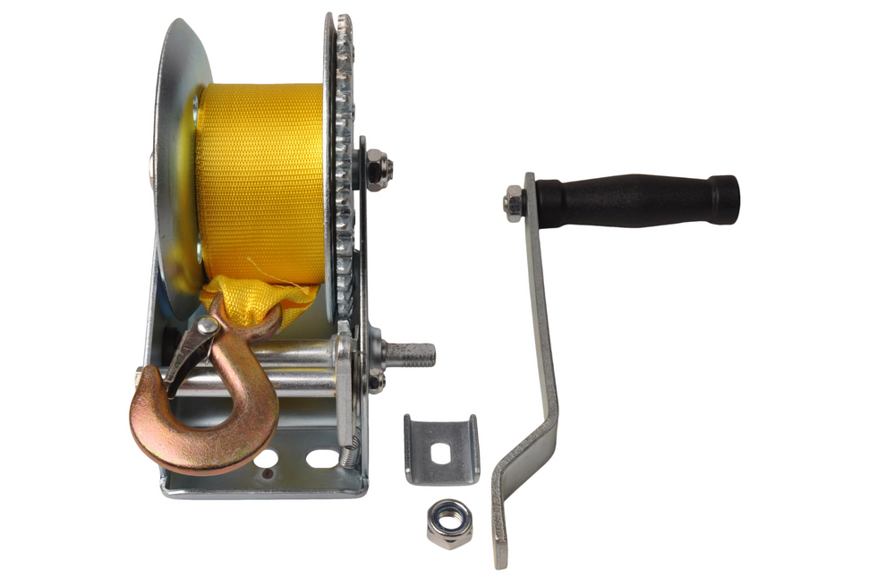 Cantonal Seilwinde ungebremst 550 kg 6 Meter Reifen + Haken