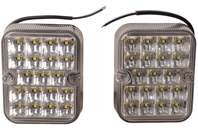 Cantonal Set von 2 LED-Rückfahrlampen - 100x80x28 mm - LED