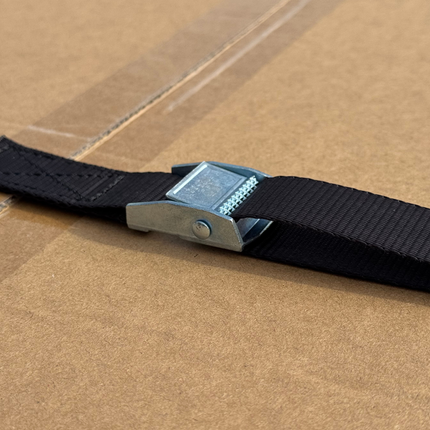 Cantonal Spanngurt schwarz 300x2,5 cm (250 kg) - Set von 4 Stück