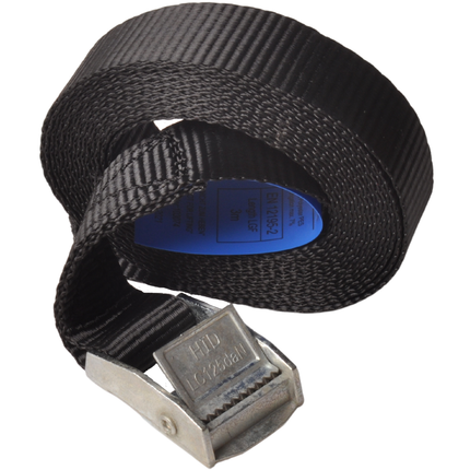 Cantonal Spanngurt schwarz 300x2,5 cm (250 kg) - Set von 4 Stück