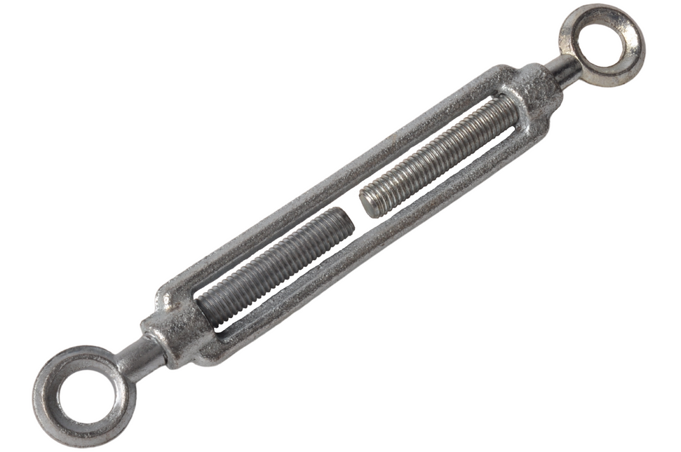 Cantonal Spannschloss aus verzinktem Stahl mit Stahldraht M8 - ausgedreht 230 mm - eingedreht 150 mm