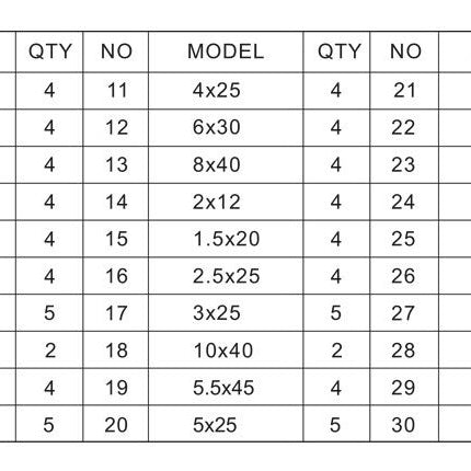 Cantonal Spannstifte Sortiment 120-teilig