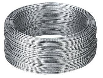 Cantonal Stahlseil verzinkt 4 mm pro laufendem Meter
