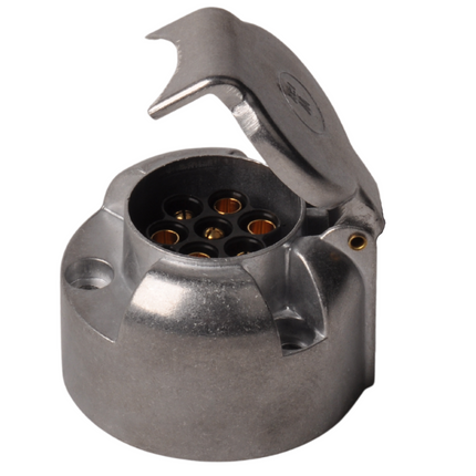 Cantonal Steckdose 7-polig Metall